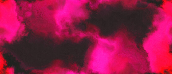 abstract watercolor background with watercolor paint with crimson, very dark pink and deep pink colors and space for text or image