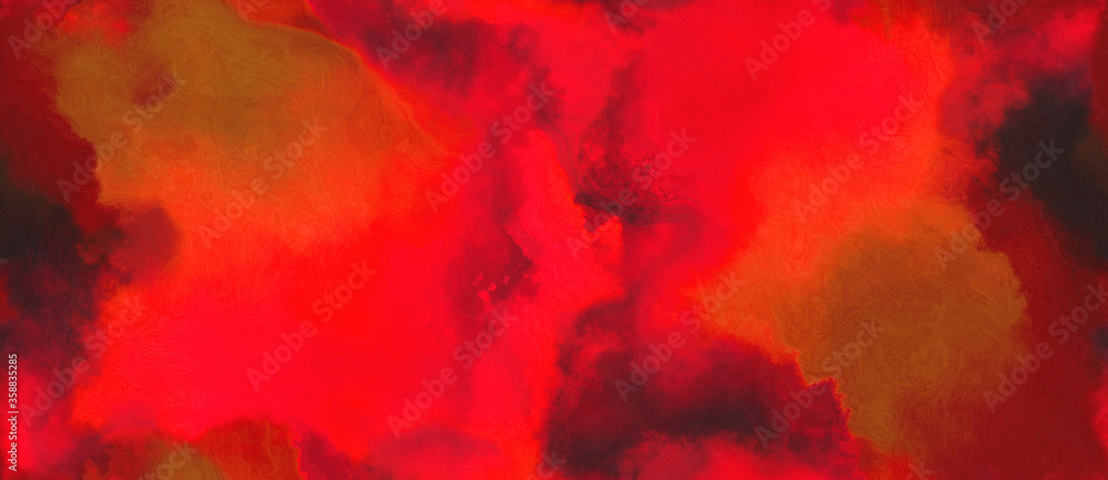 Poster abstract watercolor background with watercolor paint with crimson, firebrick and red colors and spac
