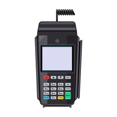 Terminal vector icon.Cartoon vector icon isolated on white background terminal.