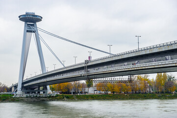 Novy most (New Bridge, Bridge of SNP – Slovak National Uprising), Bratislava, Slovakia
