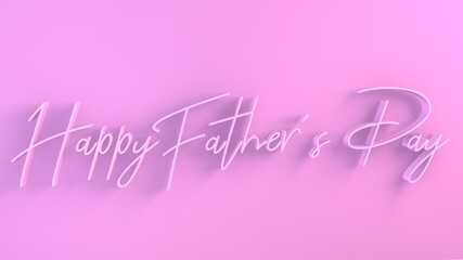 3d text on colorful background saying Happy Father's Day. 