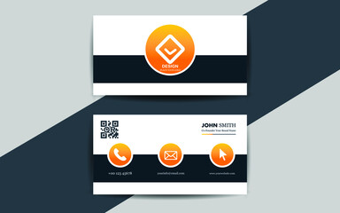  modern abstract business card design template in vector format