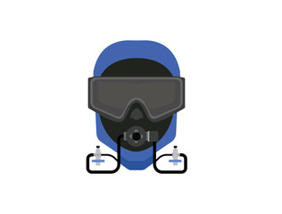 Scuba Diving Equipment vector icon