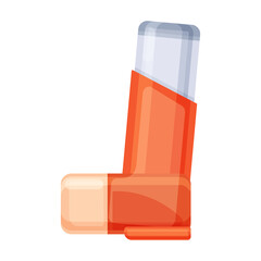 Inhaler vector icon.Cartoon vector icon isolated on white background inhaler.