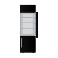 Fridge vector icon.Cartoon vector icon isolated on white background fridge.