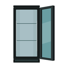 Fridge vector icon.Cartoon vector icon isolated on white background fridge.