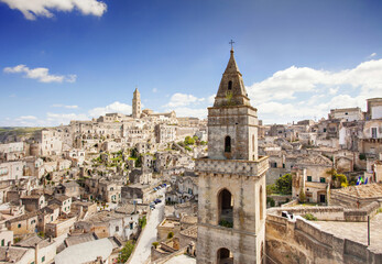 Fototapeta premium View of Matera old town, Puglia, Italy