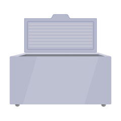 Freezer vector icon.Cartoon vector icon isolated on white background freezer.