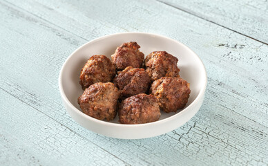 Bowl of meatballs