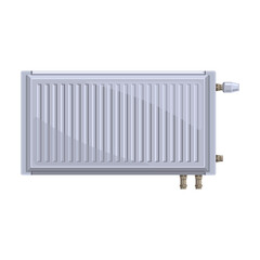 Electric radiator vector icon.Cartoon vector icon isolated on white background electric radiator.