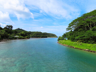 Island views from the French Polynesian island of Huahine Nui.