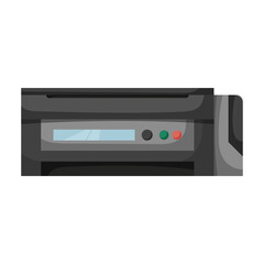 Fototapeta premium Printer vector icon.Cartoon vector icon isolated on white background printer.
