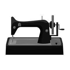 Sewing machine vector icon.Cartoon vector icon isolated on white background sewing machine.