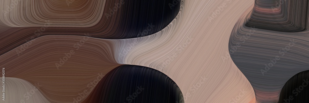 Poster energy colorful curves header design with very dark violet, rosy brown and old mauve colors. can be 