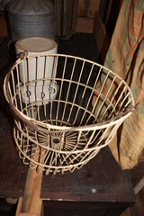Fototapeta na wymiar wicker basket on a table