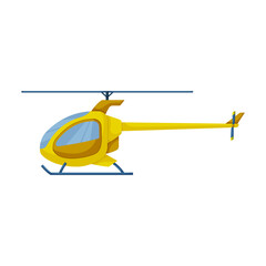Helicopter vector icon.Cartoon vector icon isolated on white background helicopter.