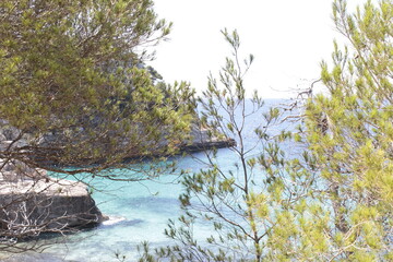 South coast of Menorca island