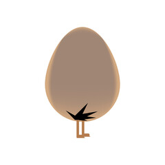 easter egg with chicken