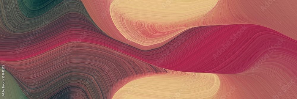 Aufkleber futuristic colorful curves design with dark moderate pink, moderate red and dark slate gray colors. 