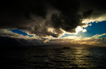 Obraz premium Seascape View in Nature in Turkey Izmir