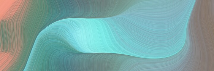creative colorful waves background with light slate gray, sky blue and dark salmon colors. can be used as header or banner