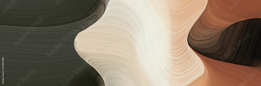 Aufkleber modern colorful waves backdrop with very dark blue, pastel gray and old mauve colors. can be used as