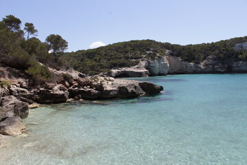 Fototapeta na wymiar South coast of Menorca island