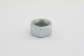 Nut, a fastener with a threaded hole that forms a collapsible connection using a screw, bolt or stud., for business, on a white background, online store