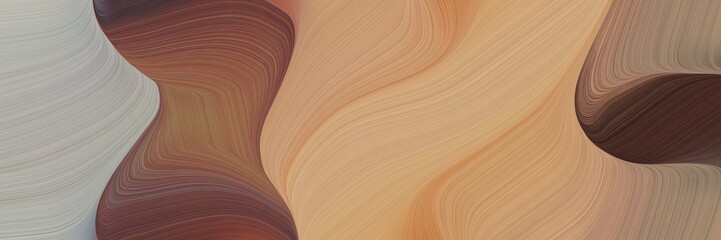 flowing colorful waves style with rosy brown, old mauve and dark gray colors. can be used as header or banner - obrazy, fototapety, plakaty
