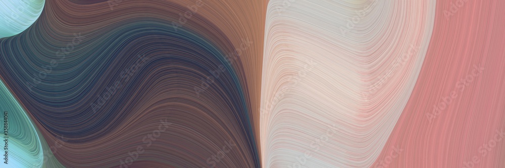 Poster abstract colorful waves background with gray gray, rosy brown and dark slate gray colors. can be used as header or banner