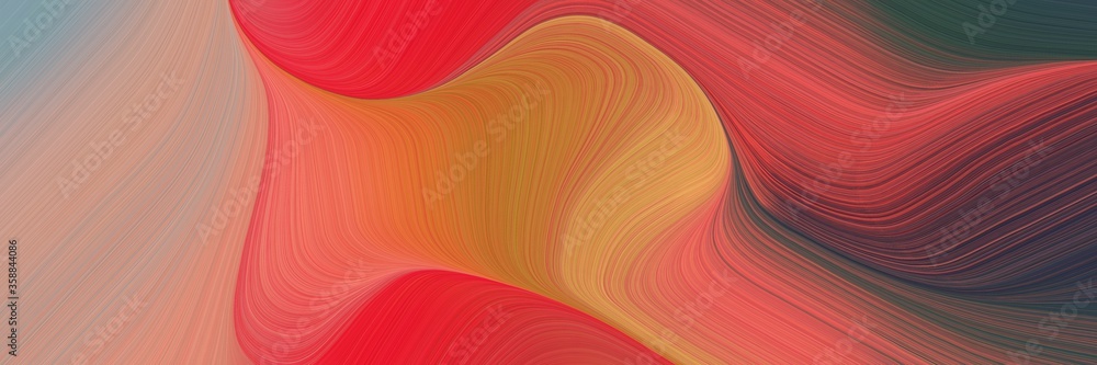 Poster beautiful decorative curves header design with indian red, dark slate gray and rosy brown colors. ca