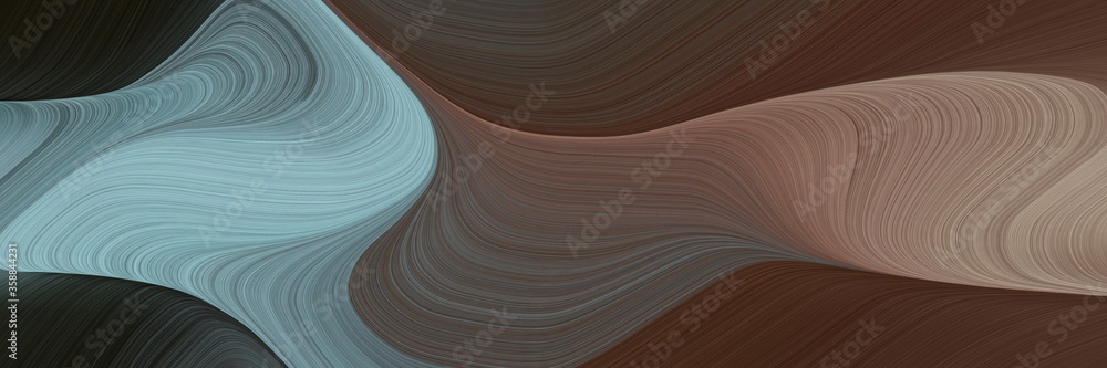 Poster flowing colorful waves backdrop with old mauve, cadet blue and gray gray colors. can be used as post