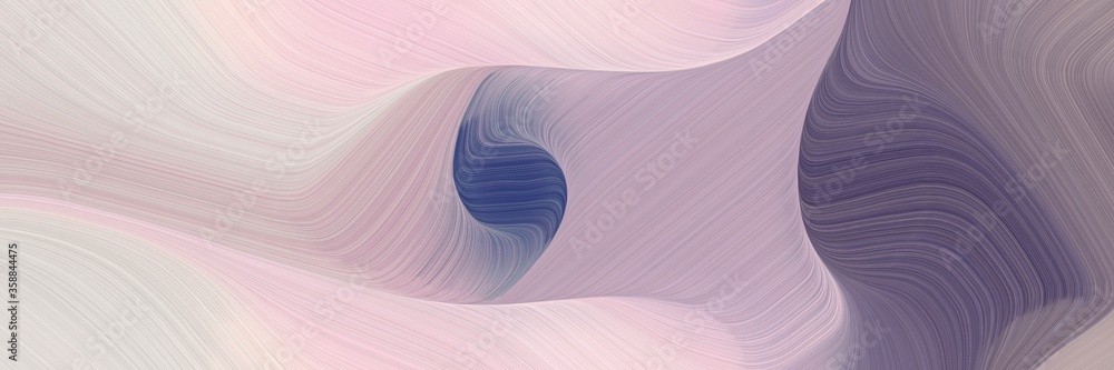Poster creative colorful waves banner design with thistle, dim gray and gray gray colors. can be used as he