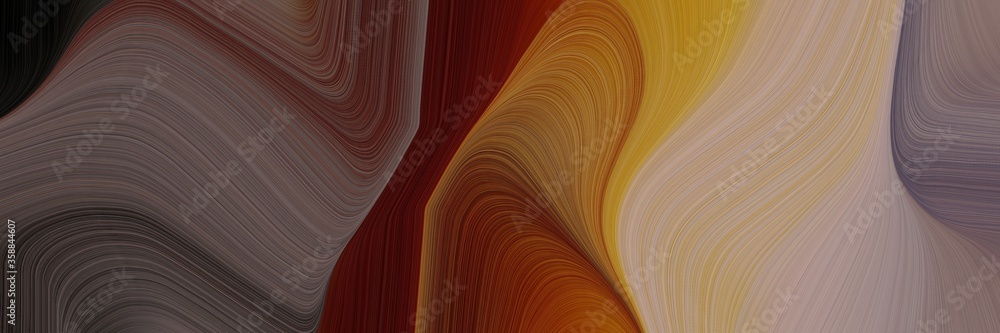 Poster beautiful colorful waves background with old mauve, rosy brown and brown colors. can be used as head