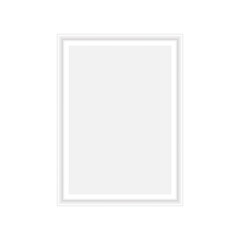 Obraz premium Realistic white frame Modern business card. Vector abstract graphic design. Creative abstract background. Abstract modern graphic element. Creative image. Vector illustration