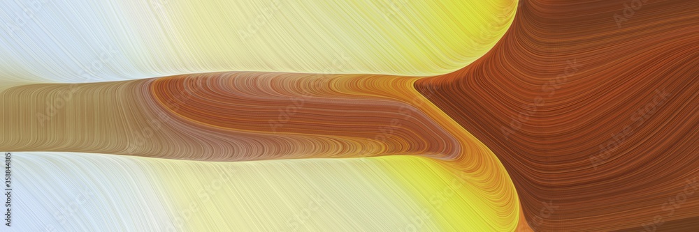 Poster dynamic colorful waves graphic with brown, burly wood and light gray colors. can be used as header o