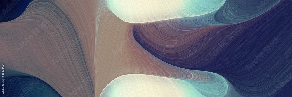 Aufkleber creative decorative waves header design with dark slate gray, antique white and gray gray colors. ca