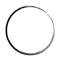 Black abstract grunge circle. Trendy set design. Abstract geometric background. Watercolor style texture. Stamp texture. Ink hand drawn paint brush circle. Logo, label design element vector