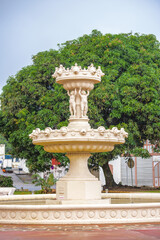Fototapeta na wymiar It's Fountain in Cayenne, French Guiana.