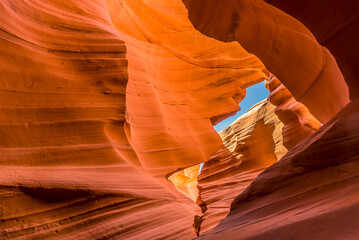 A view from the bottom of the canyon showing the interlocking spurs close to the entrance to Lower...