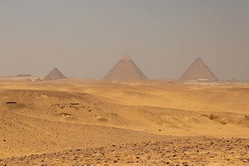 Fototapeta na wymiar Giza Pyramids, Cairo, Egypt