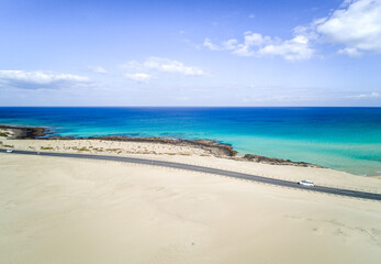 Corralejo dunes in Fuerteventura.