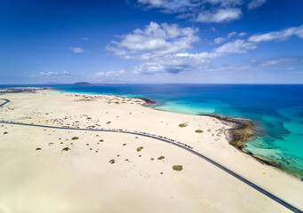 Corralejo dunes in Fuerteventura.