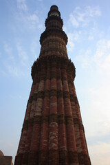 Fototapeta na wymiar Qutub Minar in Delhi, India