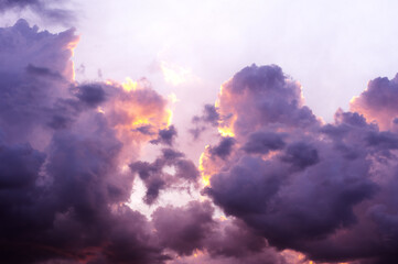 Clouds at sunset.
