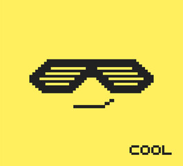 Design of cool pixel sunglasses