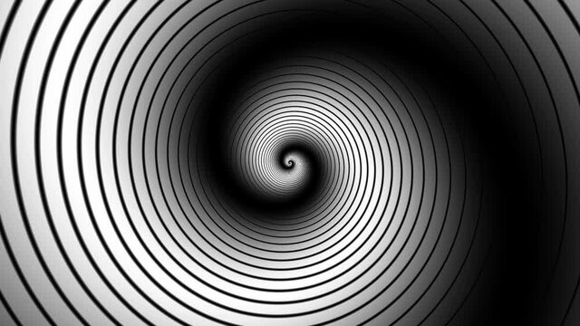 Abstract CGI motion background with hypnotic expanding/collapsing spiral (full HD 1920x1080, 30 fps).