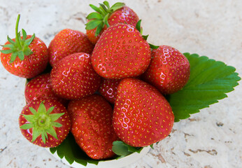 Strawberry. Fresh organic berries. Fruit background