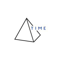 Design of flat pyramid and time message