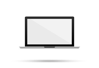 Modern laptop in a realistic style. Technology. Gadget Vector illustration.